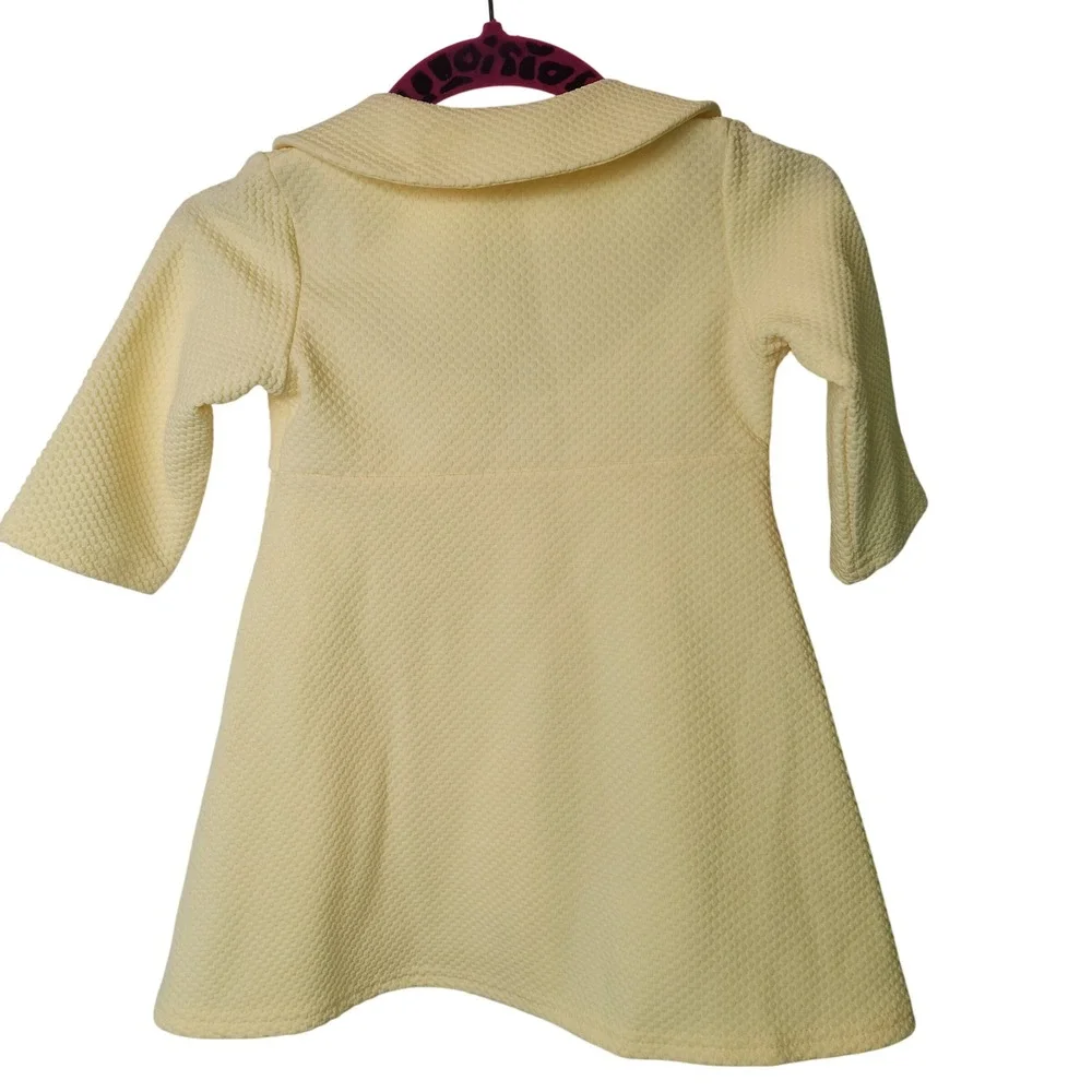 Blueberi Boulevard Baby Girls Yellow Textured Bow Easter Jacket Coat 18M‎